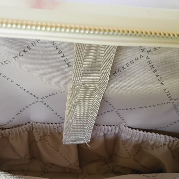 Marcy Mckenna The Essentials Milan Beauty Case Marble Gold hardware Case NWT - Picture 7 of 12